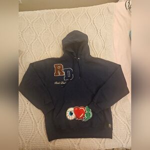 Rich Dads Blue Pullover Hoodie Sweater Men Size‎ M